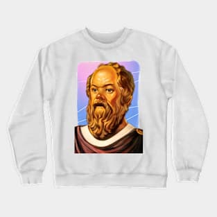 Ancient Philosopher Socrates illustration Crewneck Sweatshirt